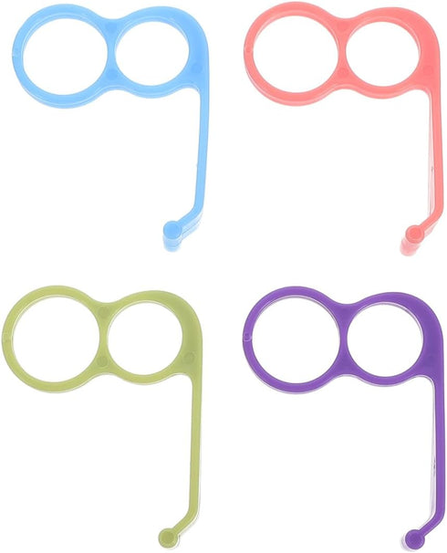 SKISUNO 4Pcs Ring Phone Holder Set Plastic Finger Grip Phone Stand Anti-Slip Rack
