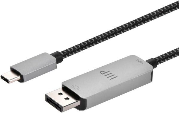 Monoprice USB-C to DP Cable, 6 Feet, 8K@60Hz, Compatible with MacBook Pro/Air, iPad Pro, USB-C Port Android