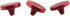 DGZZI 3PCS Metal Shutter Release Buttons Camera Shutter Release Buttons Red Concave Convex Flat Aluminum Alloy Camera