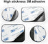 SALEX 1 inch Set 32 3M Cell Phone Metal Stickers for Magnetic Car Mount. Replacement of Mini Magnet Metal Plates. Black