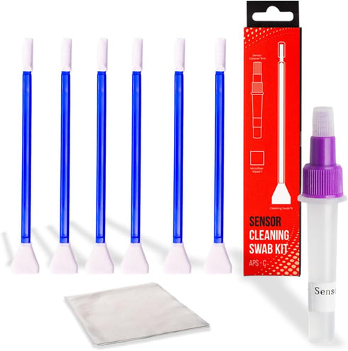Reflex Camera Professional Sensor Cleaning Kit, Alcohol-Free Solution Safe, Residue-Free for Sony, Canon, Nikon