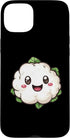 Cauliflower Brassica Oleracea Vegetable Designs Cauliflower In Funny Kawaii Style Case for iPhone 15 Plus