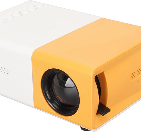 Mini Projector, 4:3 FHD 1080P Portable Video Projector Compatible with AV VGA USB HDMI for Home Theater
