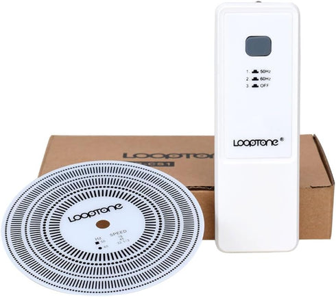 LoopTone LP Vinyl Turntables Tachometer: Professional Speed Test Disk for Record Calibration
