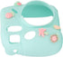 Silicone Case for Instax Mini 7 Plus Camera, Soft Protective Cover with Adjustable Shoulder Strap (Blue Plant)