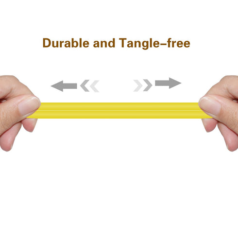 3FT Upgrade UE Boom Fast Charging Cable Replacement Charger Cord for Logitech UE Boom Series, Flat Yellow