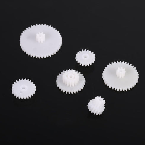 19pcs Set Pilipane Plastic Gears Kits Motor Gear Assembly for Robot Toy Automobile Cars DIY