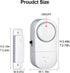 HIIXHC Door Window Alarm, 95DB Wireless Sensor Burglar Alarm for Kids Safety, 6 Pack