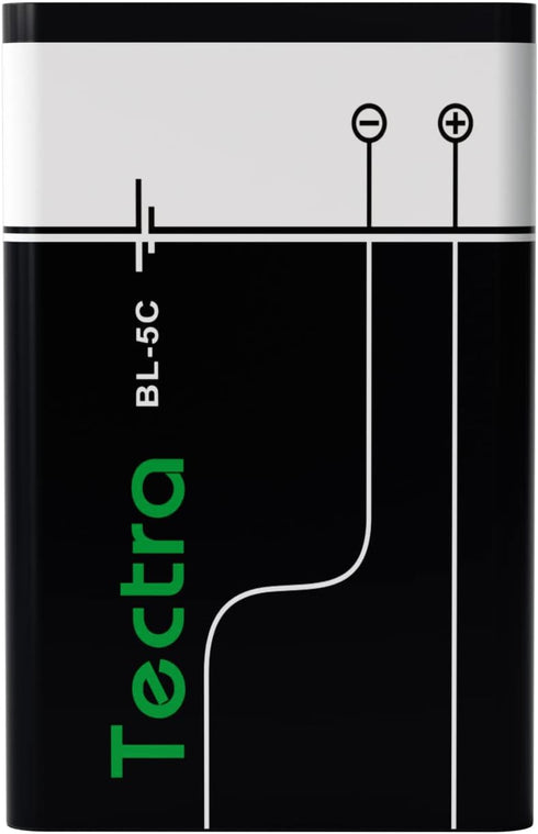 Tectra 2-Pack BL-5C 1580mAh Rechargeable Batteries