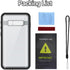 Waterproof Case for Samsung Galaxy S10 Plus, IP68 Full Sealed with Built-in Screen Protector, 6.4 inches, Black