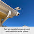 Holicfun 2-in-1 Security Camera and Solar Panel Gutter Mount for Ring, Eufy, Arlo, Wyze Solar Panels and Cameras
