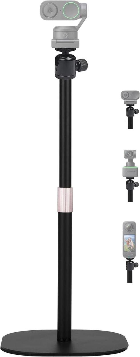 AceTaken Desktop Webcam Stand, 18-inch Heavy-Duty Webcam Tripod Holder Compatible with Insta360 Link