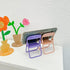 Cute Chair Cell Phone Stand for Desk, 3PCS Funny Cell Phone Holder Stand Compatible with Smartphone/Phone/Pad/Tablet/E-Readers,(Green/Pink/Purple)