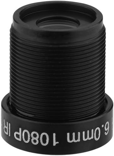 CCTV Camera Lens 6mm, 2 Million Pixels, 24-Hour IR Security Camera Lens, Suitable for 1/3 and 1/4 Inch CCD