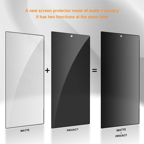 Samsung Galaxy S24 Ultra 6.8" Matte Privacy Screen Protector 2 Pack - Ultra-thin 0.2mm, Anti-glare, Anti-spy,