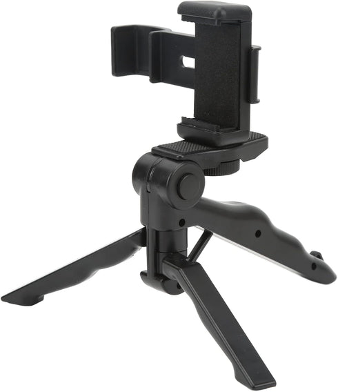 FOSA Tripod Phone Mount Holder, Portable Aluminum Alloy Selfie Stick Phone Tripod Compatible with Camcorder, Folding