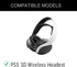Replacement Ear Pads for Sony Playstation 5 PS5 Pulse 3D Wireless Headset, Breathable Mesh Fabric Ear Cushions Covers