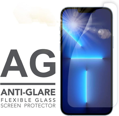 ARMOR Anti-Glare Flexible Glass Screen Protector for iPhone 13 Pro / 13, Anti Blue-Light Protection