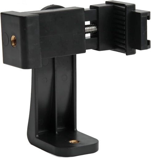 Denash 360 1/4 Inch Cell Phone Clip Holder, Rotation Cell Phone Clip Holder with Screw and Cold Shoe Port, Phone Tripod
