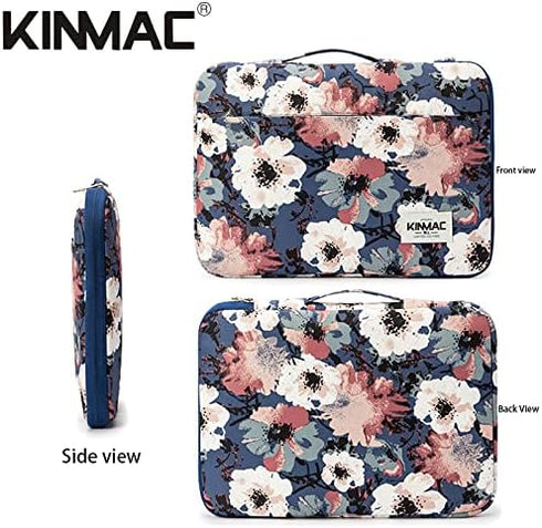 Kinmac Camellia 360° Protective Waterproof 12 inch-13.3 inch Laptop Case Bag Sleeve with Handle for Surface Pro,