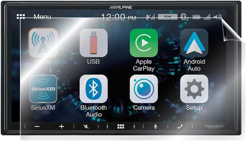 IPG Screen Protector for Alpine iLX-W650 7" Mech-Less Receiver, Invisible Ultra HD Clear Film Anti Scratch Skin Guard