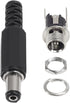 AITRIP 20 Pairs 40PCS DC Power Supply Jack Socket Female Panel Mount Connector with DIY Male Solder Adapter