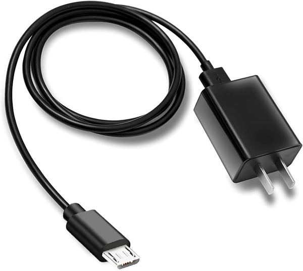 Fast Wall Charger with 5ft Micro USB Cable for Barnes & Noble Nook GlowLight 3, Nook 10, Samsung Nook Tablet & More.