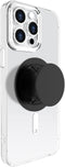 Compatible with MagSafe Phone Grip Socket, Magnetic Expanding Stand for iPhone Finger Holder - Black