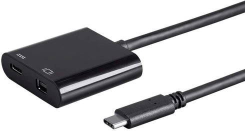 Monoprice Select Series USB-C to Mini DisplayPort & USB-C (F) Dual Port Adapter