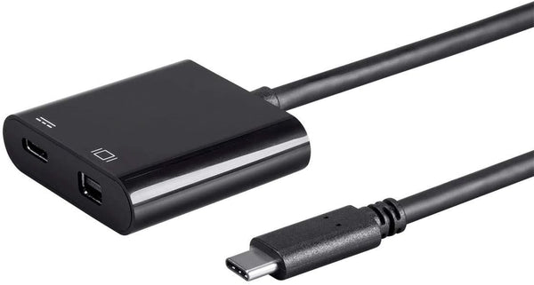 Monoprice Select Series USB-C to Mini DisplayPort & USB-C (F) Dual Port Adapter