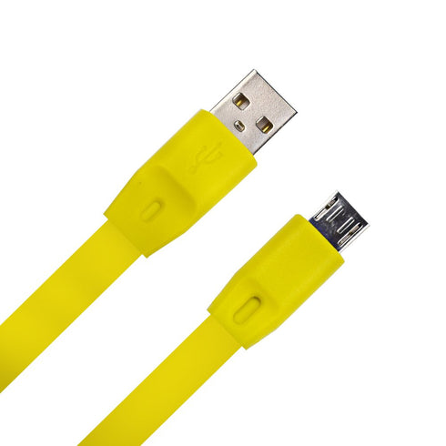 3FT Upgrade UE Boom Fast Charging Cable Replacement Charger Cord for Logitech UE Boom Series, Flat Yellow