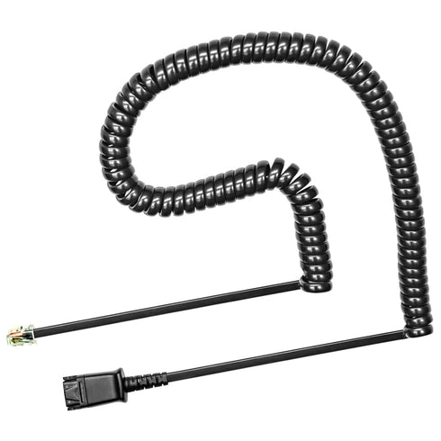 U10 Headset Adapter Cable for Plantronics QD Quick Disconnect Headsets, Compatible with Cisco IP Phone 68xx 78xx 88xx