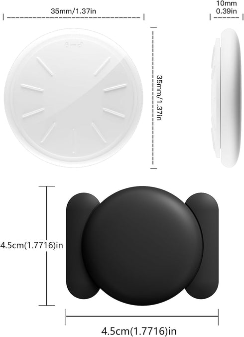 Dahetag (Black,1PCS) GPS Tracker for Vehicles,Real Time Car GPS Tracker Work with Apple Find My(iOS Only),No Monthly