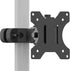 WALI Mount Plate for Universal Monitor Mounting System, Fits 1.1 to 2.4 inch Diameter Pole, Black