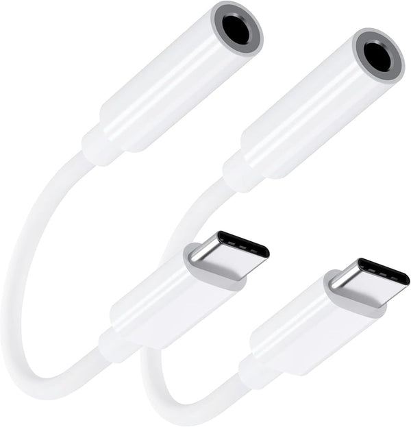 USB C to 3.5mm Headphone Jack Adapter for iPhone 15/15 Pro/Pro Max/Plus, Type C Aux Dongle Compatible with iPad