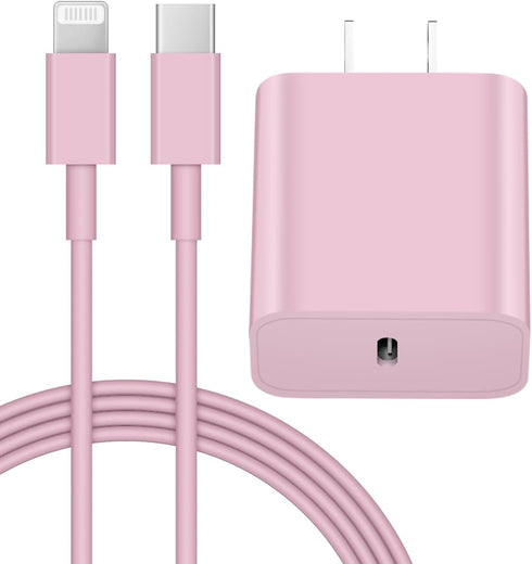 iPhone 14 13 12 Fast Charger 20W PD USB C Wall Charger with 6FT Fast Charging Cable for iPhone 14/14 Pro/14 Pro Max/14