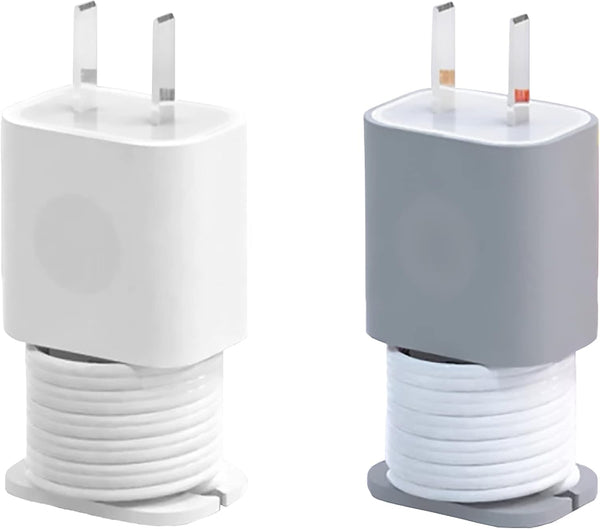 365Home 2 in 1 Silicone Charger Protector with Cord Wrap, Compatible with 18W/20W Charger (2P-WG)