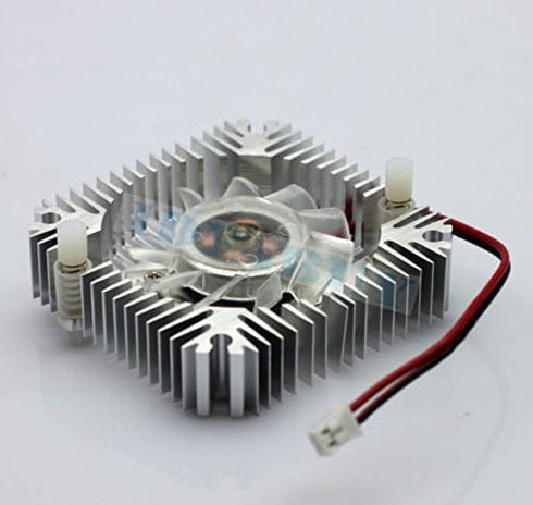 1 PCS 55mm 2pin Aluminum Cooling Fan Heatsink, Snowhite VGA CPU Fs006 B7