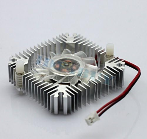 1 PCS 55mm 2pin Aluminum Cooling Fan Heatsink, Snowhite VGA CPU Fs006 B7