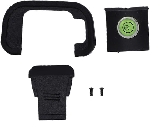 Akozon R8 Viewfinder Eyecup Fit for RP Camera Portable Eyepiece Eye Cup with Hot Shoe Cover Hot Shoe Level