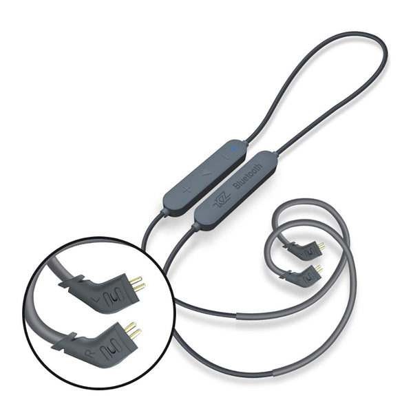 erjigo KZ HD Bluetooth Headphone/Earphone - Wireless Cable with Microphone Replacement for (B PIN)