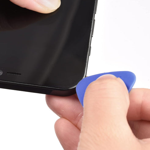 MECCANIXITY 50pcs Dark Blue Plastic Phone Pry Opening Tools 1mm Thick for Mobile Repair, Guitar Picks