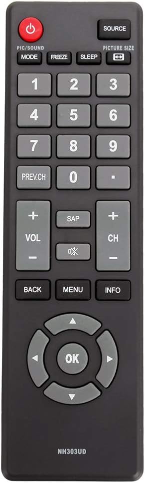 New NH303UD sub NH305UD Remote for Emerson TV Models LE290EM4F, LE391EM4, LF280EM5, and more