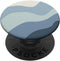 Modern Dusty Blue Abstract Boho Wavy Stripe PopSockets Swappable PopGrip