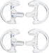 Replacement Earmold Earbud for Two Way Radio Air Acoustic Coil Tube Earpiece Headset, Clear, 2 Pairs