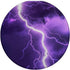 Purple Sky Blue Lightning Thunder Storm PopSockets Standard PopGrip