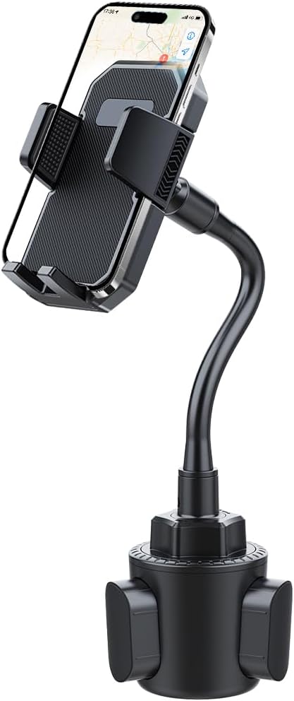 Osilly Car Cup Holder Phone Mount, 2 in 1 Adjustable 360 Rotation Vehicle