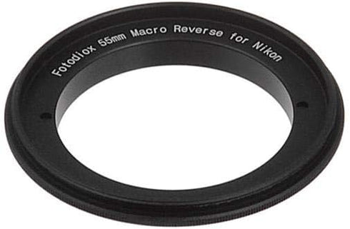 Fotodiox 10-Reverse-nikon-55 RB2A 55MM Filter Thread Lens, Macro Reverse Ring Camera Mount Adapter for Nikon