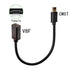 USB C to Micro USB Cable, 90 Degree USB Type C Male to Micro USB Female Adapter Charging Cable, 2PCS (V8F-CMST, 25CM)