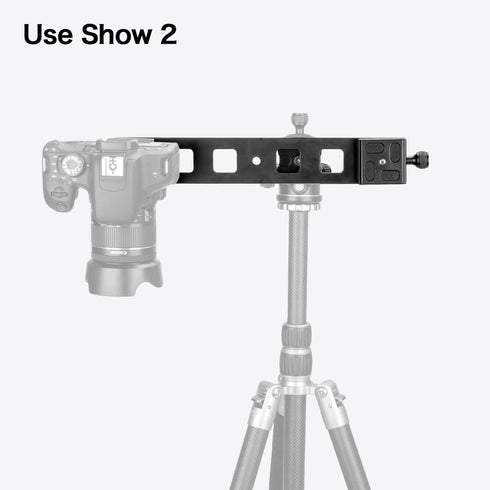 koolehaoda 300mm Lengthened Quick Release Plate Clamp Rail, Nodal Slide Bracket Mount Adapter, Compatible Arca Swiss